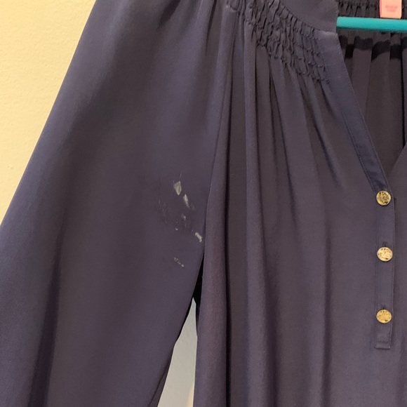 Lilly Pulitzer Elsa Top in True Navy - Picture 4 of 5